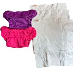 2 BumGenius Flip Diaper Covers And 3 Organic Cotton Flip Prefolds Cotton Babies